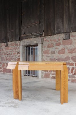 Extendable Dining Table in Oak by Alain Marcoz, France, 1950s-WEQ-1312054