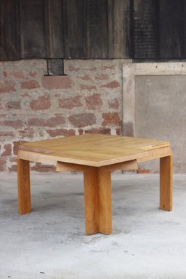 Extendable Dining Table in Oak by Alain Marcoz, France, 1950s-WEQ-1312054