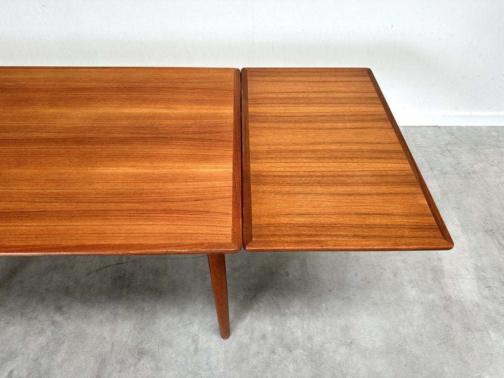 Extendable Dining Table in Teak by Willy Sigh for Sigh & Søns Furniture Factory, 1960s