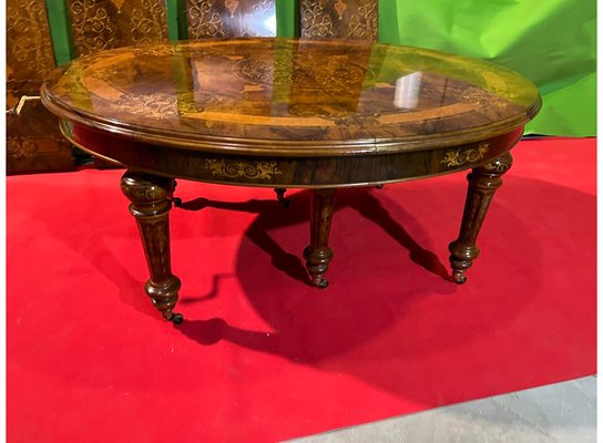 Extendable Dining Table in Walnut & Maple, 1920s-LAM-1766188