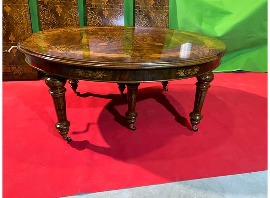 Extendable Dining Table in Walnut & Maple, 1920s-LAM-1766188