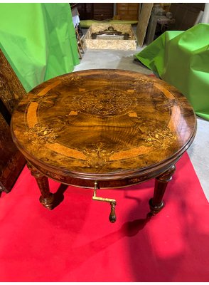 Extendable Dining Table in Walnut & Maple, 1920s-LAM-1766188