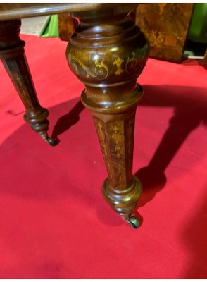 Extendable Dining Table in Walnut & Maple, 1920s-LAM-1766188