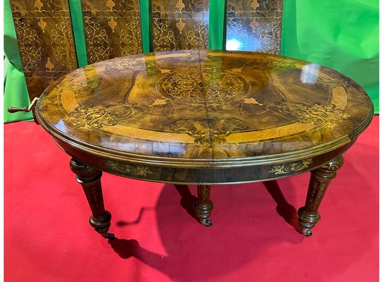 Extendable Dining Table in Walnut & Maple, 1920s-LAM-1766188