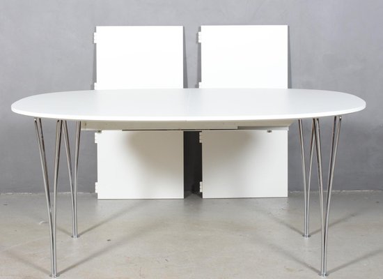 Extendable Ellipse Dining Table by Piet Hein & Bruno Mathsson for Fritz Hansen, 1996-HJB-605830