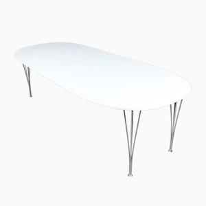 Extendable Ellipse Dining Table by Piet Hein & Bruno Mathsson for Fritz Hansen, 1996-HJB-605830