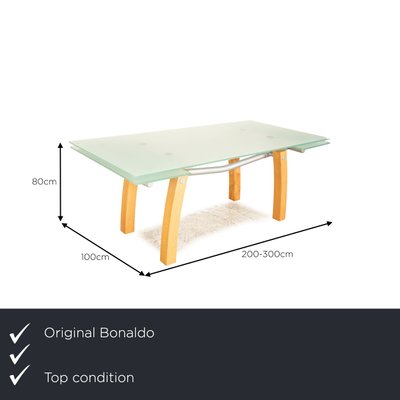 Extendable Glass Dining Table from Bonaldo Blitz-RQW-1748279