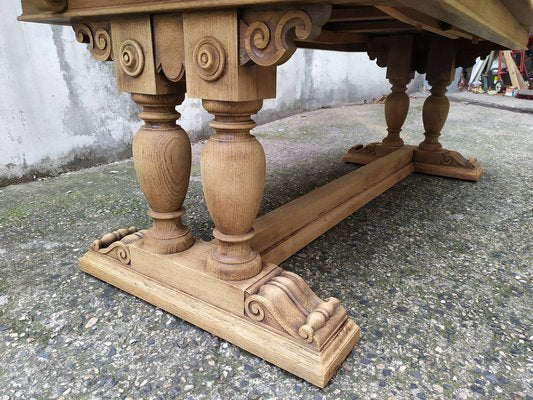 Extendable Monastery Table in Oak, 1950s-EAD-1763356