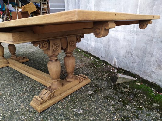 Extendable Monastery Table in Oak, 1950s-EAD-1763356