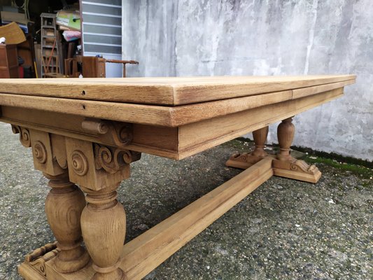 Extendable Monastery Table in Oak, 1950s-EAD-1763356