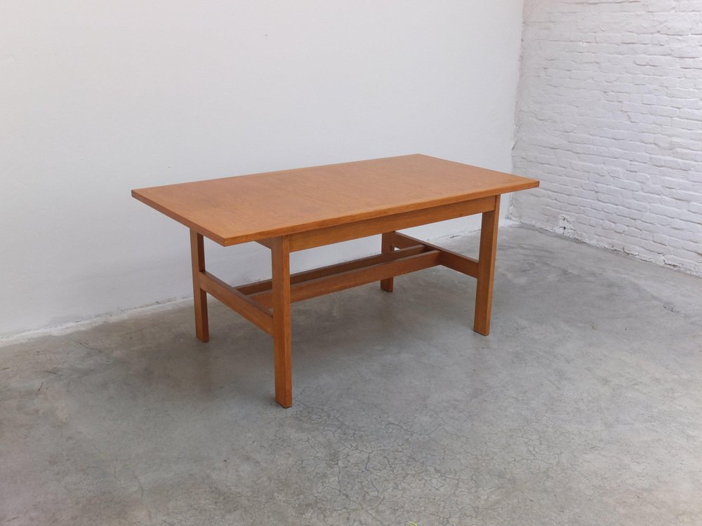 Extendable N-Line Dining Table in Oak by Gebroeders Neirinck, 1968