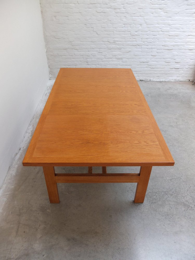 Extendable N-Line Dining Table in Oak by Gebroeders Neirinck, 1968