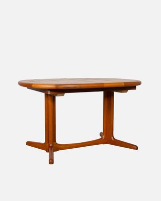 Extendable Oval Dining Table in Teak by E. Valentinsen, 1970-DIP-1767850