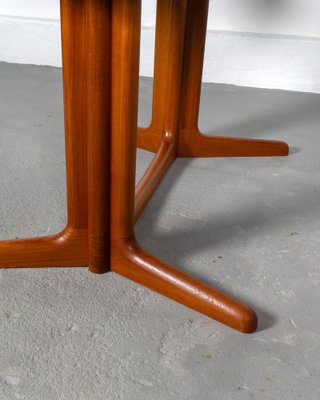 Extendable Oval Dining Table in Teak by E. Valentinsen, 1970-DIP-1767850