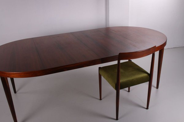 Extendable Oval Rosewood Model 331/10 Dining Table by Arne Vodder, 1960s-EZZ-902249