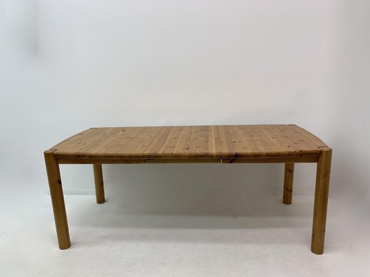 Extendable Pine Wood Dining Table , 1970s-BGP-1325286