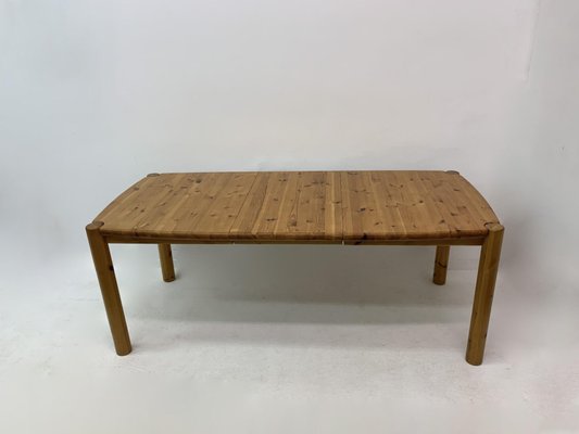 Extendable Pine Wood Dining Table , 1970s-BGP-1325286