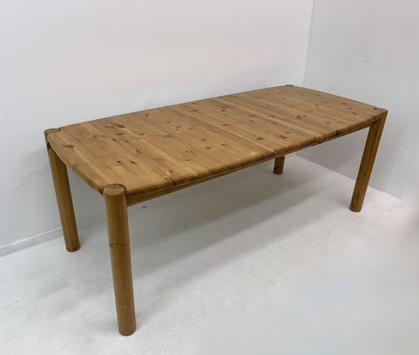 Extendable Pine Wood Dining Table , 1970s-BGP-1325286