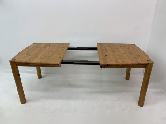 Extendable Pine Wood Dining Table , 1970s-BGP-1325286