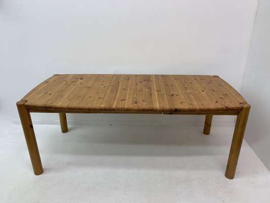 Extendable Pine Wood Dining Table , 1970s-BGP-1325286