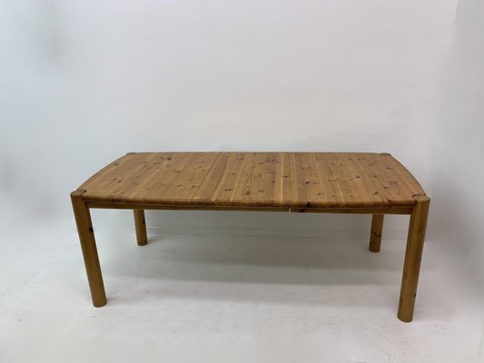 Extendable Pine Wood Dining Table , 1970s-BGP-1325286