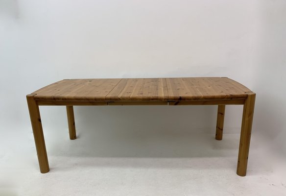 Extendable Pine Wood Dining Table , 1970s-BGP-1325286