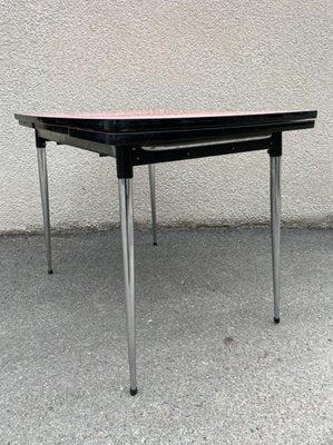 Extendable Red Formica Dining Table, 1950s-SDV-864641