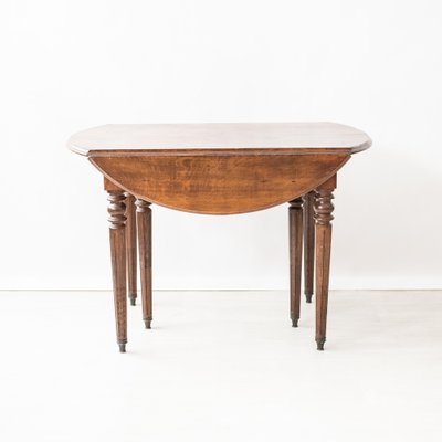 Extendable Round Dining Table, 1890s-NZV-1407987