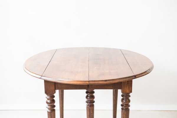 Extendable Round Dining Table, 1890s-NZV-1407987