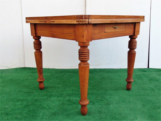 Extendable Rustic Style Dining Table-GZF-1257212