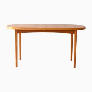 Extendable Scandinavian Oval Table, 1960s-QWP-2033996