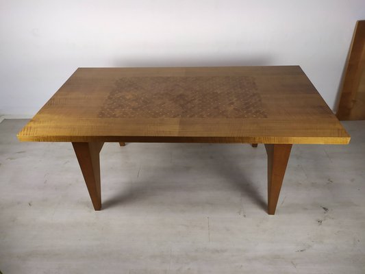 Extendable Table in Marquetry, 1950s-EAD-1048705