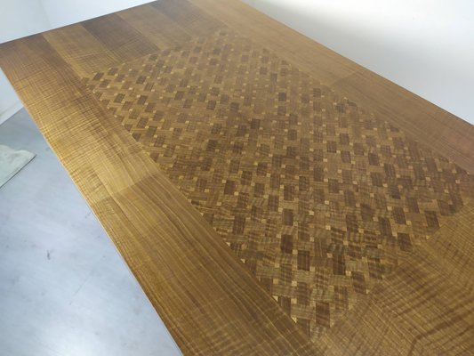 Extendable Table in Marquetry, 1950s-EAD-1048705