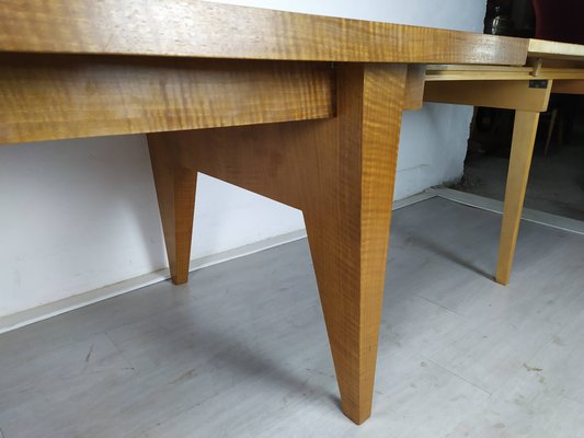 Extendable Table in Marquetry, 1950s-EAD-1048705