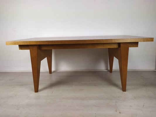 Extendable Table in Marquetry, 1950s-EAD-1048705