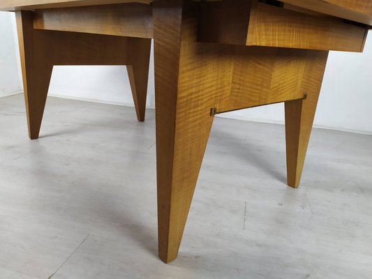 Extendable Table in Marquetry, 1950s-EAD-1048705