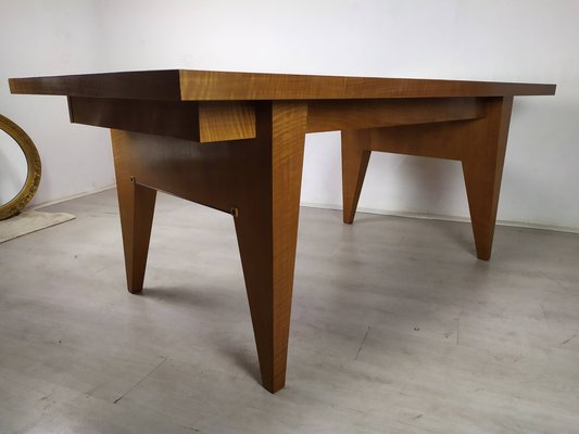 Extendable Table in Marquetry, 1950s-EAD-1048705