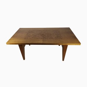 Extendable Table in Marquetry, 1950s-EAD-1048705