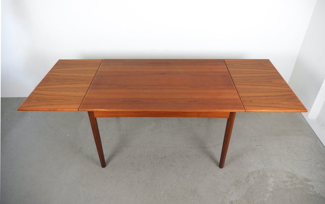 Extendable Teak Dining Table, 1960s-JV-2027167