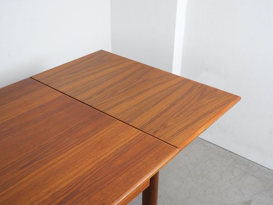 Extendable Teak Dining Table, 1960s-JV-2027167