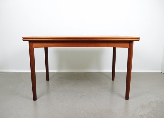 Extendable Teak Dining Table, 1960s-JV-2027167