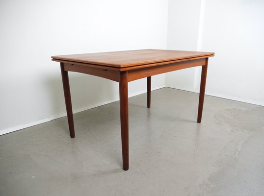 Extendable Teak Dining Table, 1960s-JV-2027167