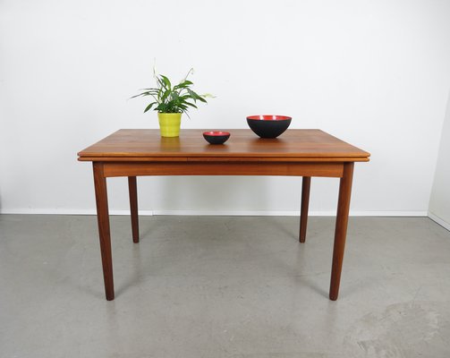 Extendable Teak Dining Table, 1960s-JV-2027167