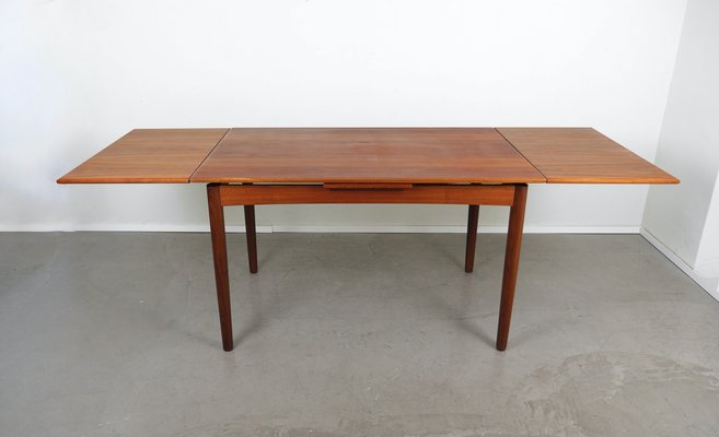 Extendable Teak Dining Table, 1960s-JV-2027167