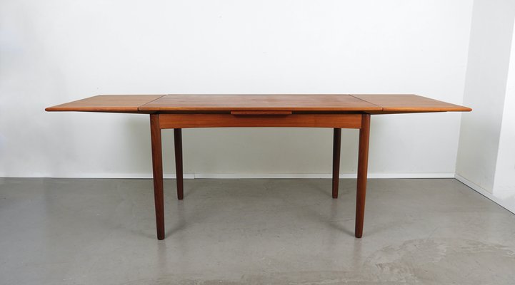 Extendable Teak Dining Table, 1960s-JV-2027167