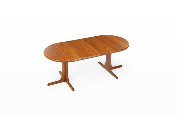 Extendable Teak Dining Table attributed to Dyrlund, Denmark, 1960s-RNH-2021563