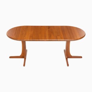 Extendable Teak Dining Table attributed to Dyrlund, Denmark, 1960s-RNH-2021563