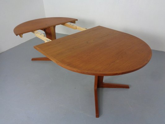 Extendable Teak Dining Table by Bernhard Pedersen & Son, Denmark, 1960s-RDW-1725351