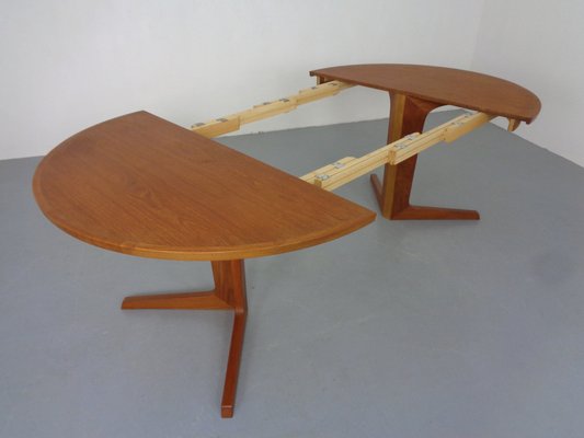 Extendable Teak Dining Table by Bernhard Pedersen & Son, Denmark, 1960s-RDW-1725351