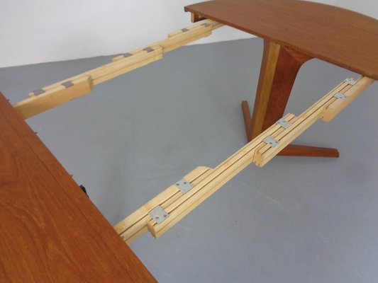 Extendable Teak Dining Table by Bernhard Pedersen & Son, Denmark, 1960s-RDW-1725351